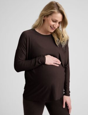 Featherweight Feels Like Home Long Sleeve Maternity Top
